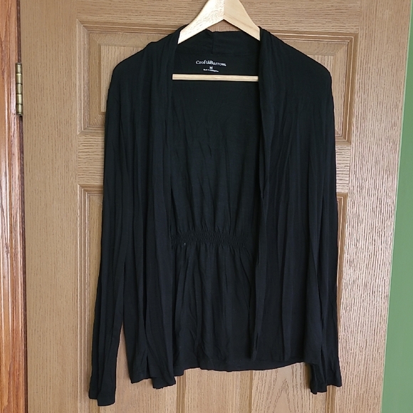 *5 for $10* Croft & Barrow Black Cardigan Size M - Picture 1 of 5